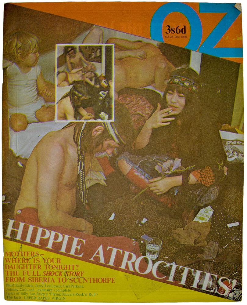 Oz Magazine. Issue 25, December 1969. The 'Hippie Atrocities' cover