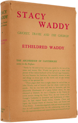 Stacy Waddy. Cricket, Travel and the Church