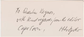 Travel Journal / Cape to Zululand. Observations by a collector and naturalist …