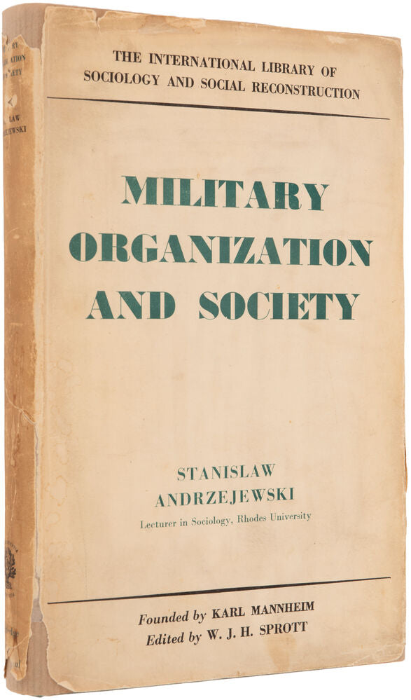 Military Organization and Society … with a fireword by A.R. Radcliffe-Brown