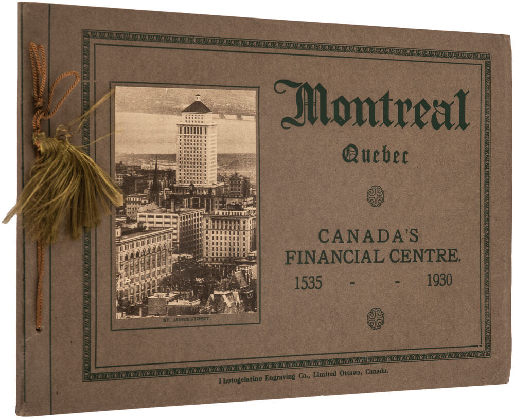 Canada's Financial Centre 1535 - 1930 [cover title …