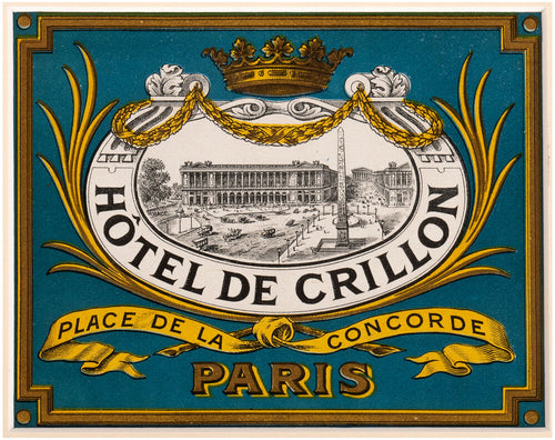 Hotel de Crillon, Place de La Concorde, Paris