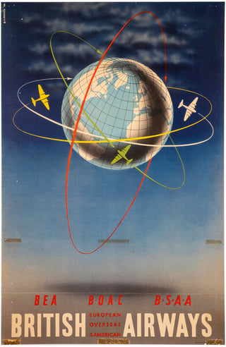 BEA BOAC BSSA - British Airways - around the world