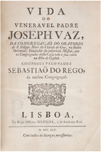 Load image into Gallery viewer, Vida do veneravel padre Joseph Vaz, da congregaçaõ do oratorio de …