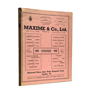 [DOMESTIC UTENSILS TRADE CATALOGUE]. Maxime & Co., Ltd.