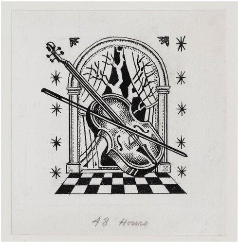 48 Hours - original pen-and-ink illustration by Harold Jones