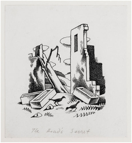 The Head's Secret - original pen-and-ink illustration