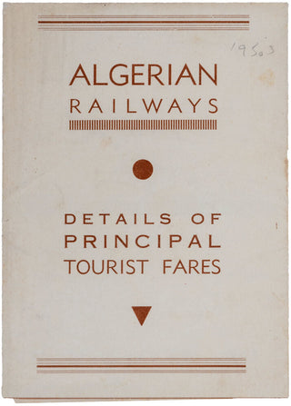 Details of Principal Tourist Fares