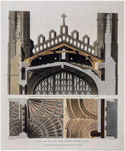 Plan & Section of the Roof of King's College Chapel