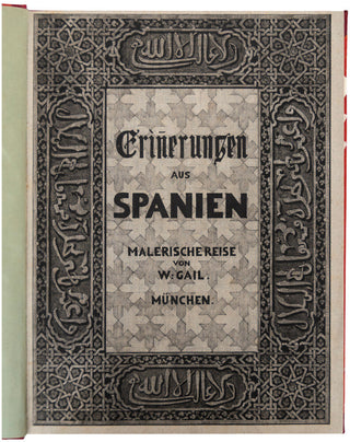Erinnerungen aus Spanien. Nach der Natur und auf Stein gezeichnete Skizzen …