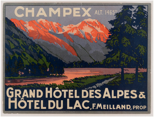 Champex, Grand Hotel des Alpes & Hotel du Lac