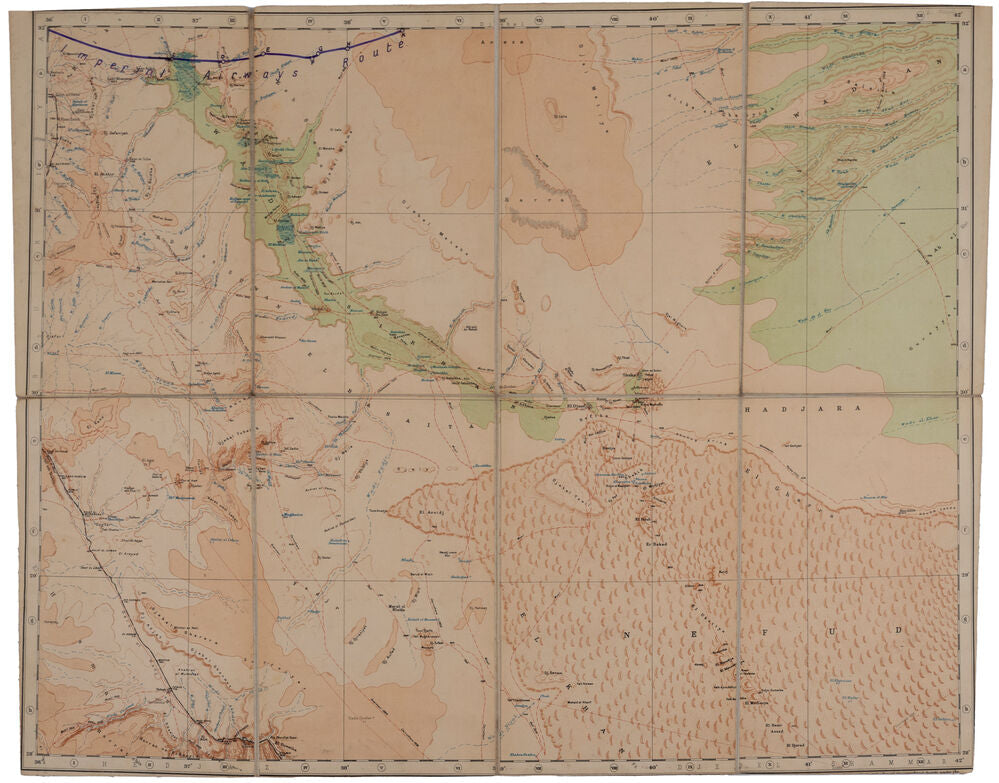 Colour-lithographic Map