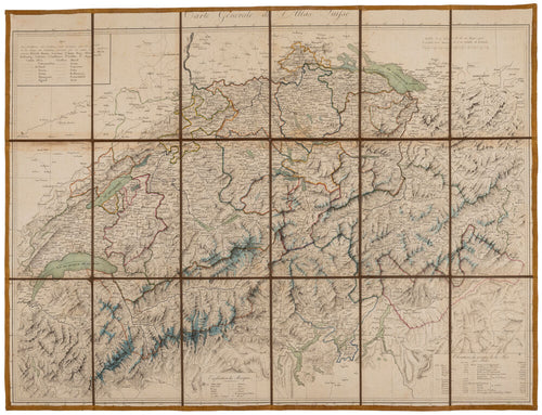 Carte générale de l'atlas Suisse. Levé et dessiné par J. H …