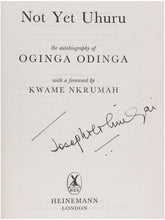Load image into Gallery viewer, Not Yet Uhuru. The autobiography of Oginga Odinga with a foreword …