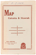 Load image into Gallery viewer, Guide Map of Calcutta &amp; Howrah