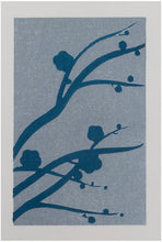 Load image into Gallery viewer, Silhouette of Plum on Silver