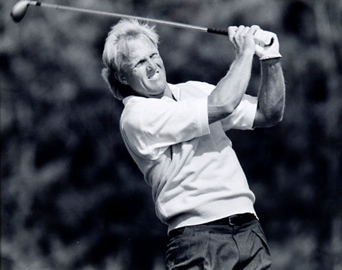 Mounted press photograph of Greg Norman