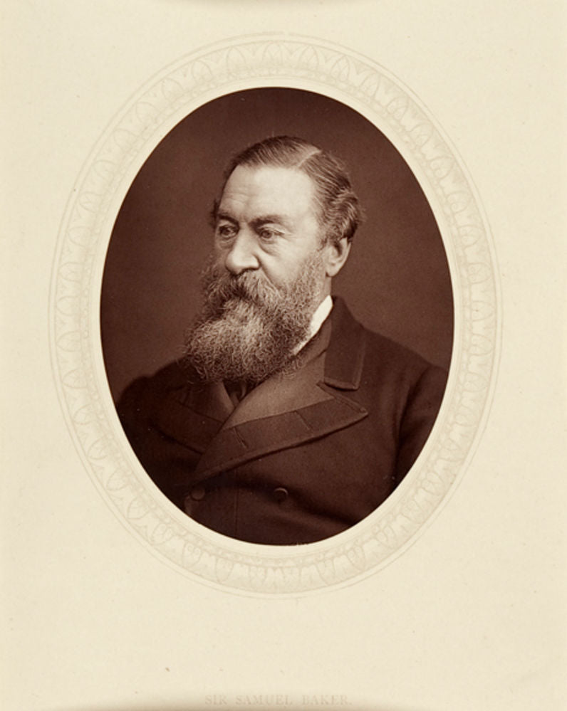 Sir Samuel Baker', mounted woodburytype photographic portrait