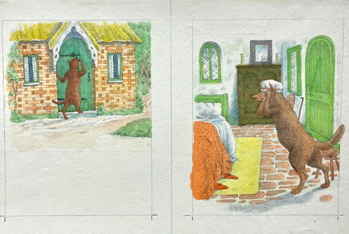 JONES, Harold (illustrator). [Kathleen LINES (editor)]. Original pen, ink, and watercolour illustrations for 